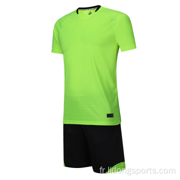 Maillot de football vert de football vert personnalisé Jersey de football